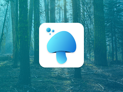 Wildlife App Icon adobexd app icon health care herb illustrator mushroom