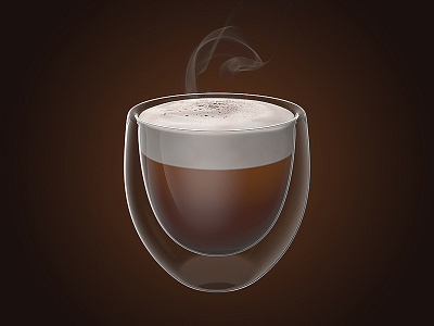 Coffee time 3d cappuccino coffe food icon illustration latte realistic render visualisation