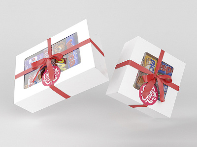 Candy gift box 3d box candy food gift realistic render visualisation