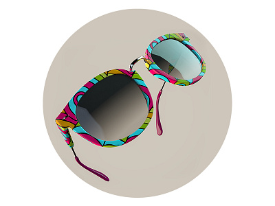 Sunglasses 3d illustration realistic render summer sun sunglasses visualisation