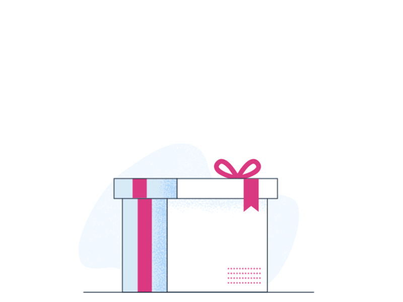 Presentation of a new logo animation animation 2d gift gift box line modern present presentation