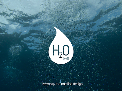 H2O Bar | oneline.pt atlantic bar blue brand branding collaboration filipegomes graphicdesign h2o h2o bar illustration logo minimal ocean oceanlogo oneline onelinedesign pauloferreiradesigner vector white