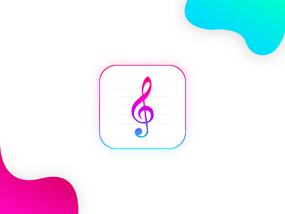 Music app logo concept logo music app