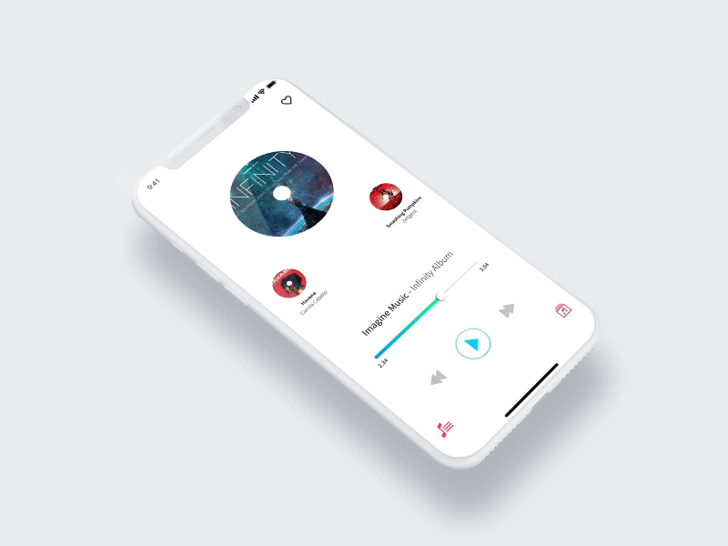 Music Player Interaction app concept ios micro animation micro interaction music music app