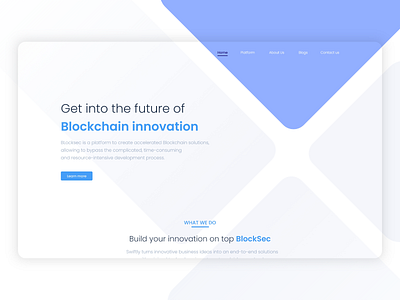 Blockchain website Landing Page blockchain blockchaintechnology crypto design interface interface design landing page landing page concept ui ux vector web website website banner