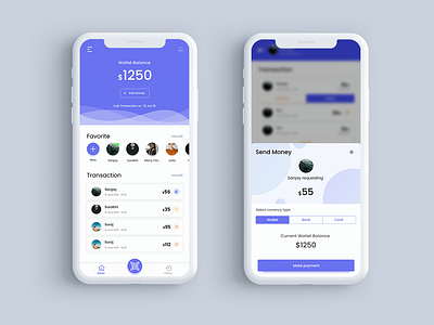 Payment app concept app apple camera design dribbble icon ios money navigation bar payment qrcode scan typography ui user profile userinterface ux vector