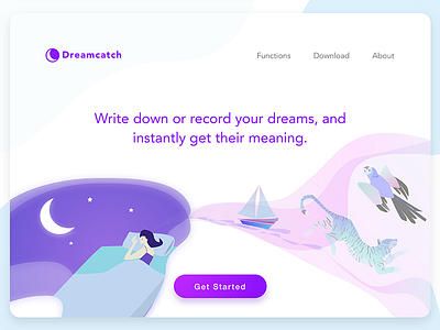 Dreamcatch landing page dream dreams landing page