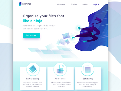 File organizer landing page