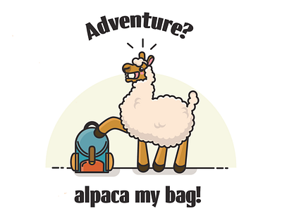 Adventure time alpaca animals funny illustration
