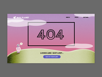 daily UI #008 - 404 Page