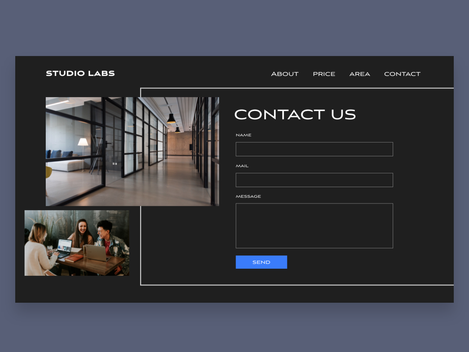 Daily UI #028 - Contact Us By Maki On Dribbble