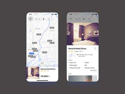 daily UI #030 - Map 029 app booking daily daily ui design hotel booking map photo ui