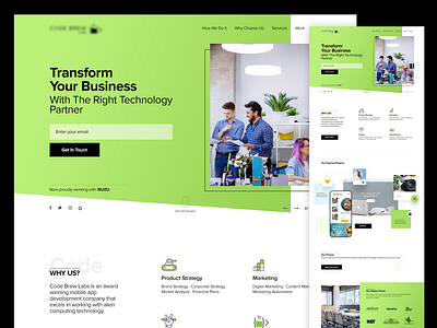 Homepage Design brand graphic interactive product ui uiux ux website