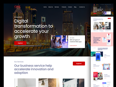 Home Page Design brand design interactive product ui uiux website