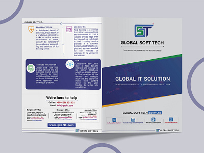 Global Soft Tech Brochure brochure design brochure mockup it product poster print