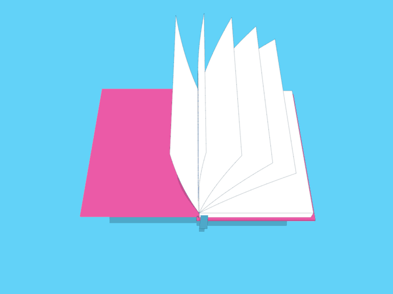 Animated Book Pages