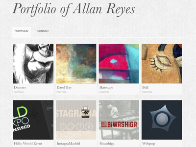 AR Portfolio Site cms portfolio web design webpop