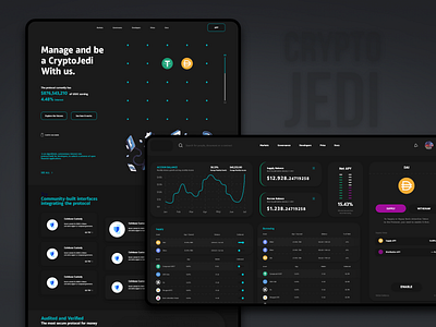 CryptoJedi  Landing+Dashboard