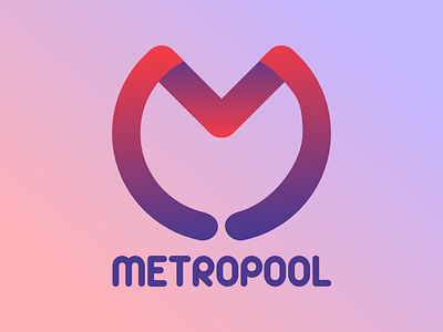 METROPOOL color colors design gradient gradients icon illustration logo logo design metropool red typography ui ux ux design vector