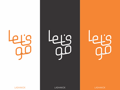 Let's Go Logo branding color colors design gradients italic logo lets go logo logo concept logo design logo design concept orange travel typography ui ux ux design vector