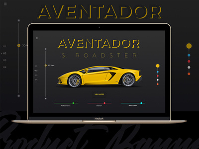 Product Banner - AVENTADOR website