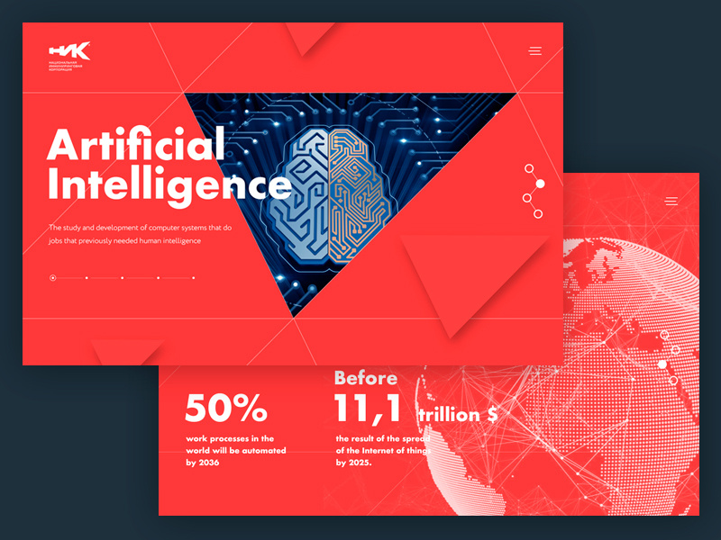 National Engineering Corporation Nekor concept interction animation adaptive design interactive ui ux website