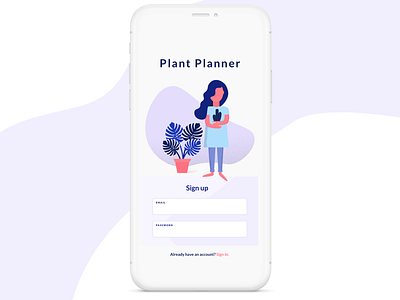 [Daily UI 001] Plant Planner Signup