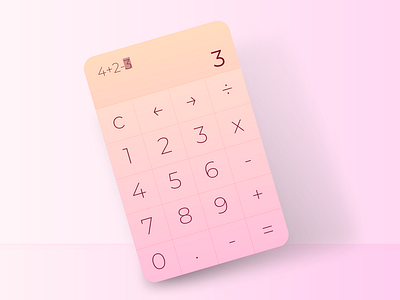 [Daily UI 004] Calculator 100 day challenge dailyui design illustration ui