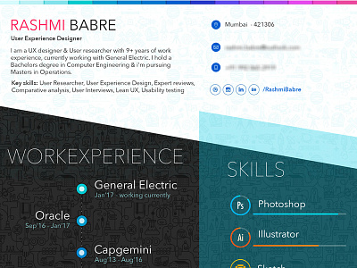 Rashmi Babre's Resume cv format resume ux