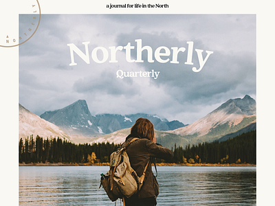 Northerly Issue 01 editorial design layout magazine cover magazine design outdoors photography