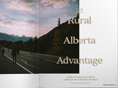 Northerly Spread editorial design layout magazine design magazine spread outdoors photography