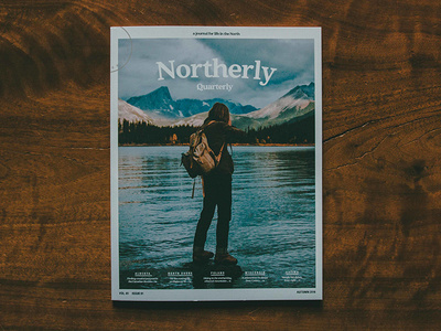 Northerly Quarterly - Issue 01 editorial design layout magazine design outdoors photography typography