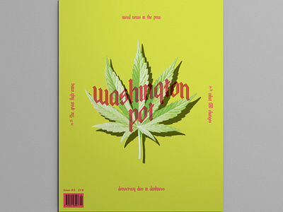 Washington Pot Issue 02 editorial design magazine design typography weed