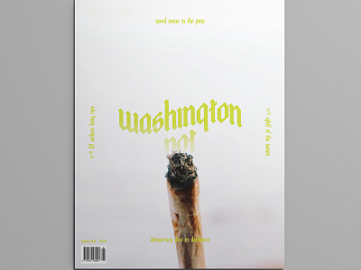 Washington Pot Issue 02 editorial design layout magazine design photography weed