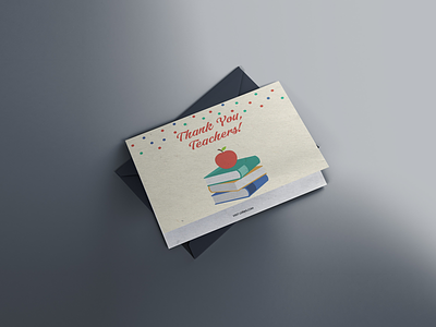 Thank you, Teachers! branding design illustration postcard teachers teachers appreciation typography