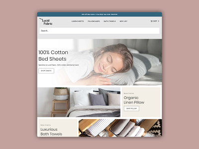 Lucid Fabric Landing Page