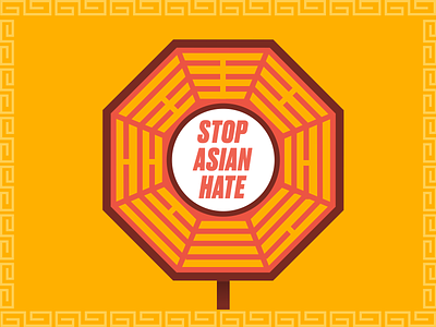 Stop Asian Hate design flat graphic design icon illustration minimal social media type typography vector