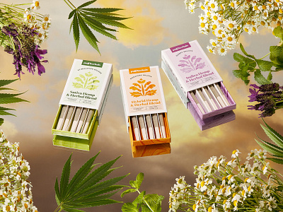 Puff Herbals Packaging & Art Direction art direction branding graphic design