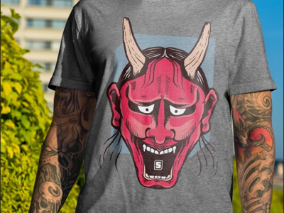 SANTORO “Hannya” Shirt apparel apparel design illustration tshirt