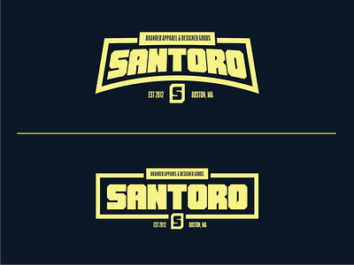 Santoro Brand Apparel "Lock-up" apparel apparel design apparel graphics branding graphic design logo design print tshirt typography vector