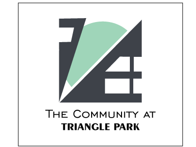 The Community at Triangle Park building community company concept design logo park