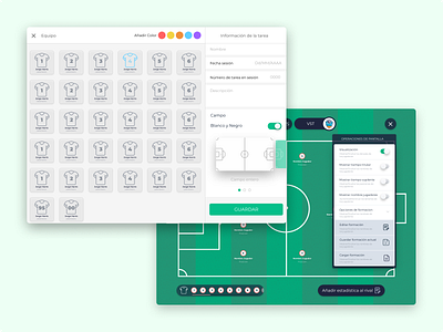 Football Coach Support App app branding design product design sport ui ux