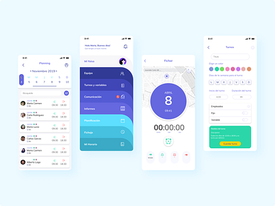 HR Mobile App app dashboard design mobile mobileapp product design ui ux