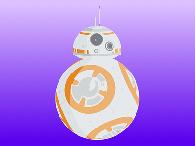 BB-8 bb 8 flat illustration star wars