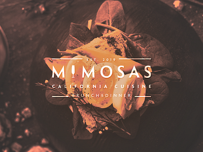 Mimosas - Brunch & Dinner Restaurant brand branding design graphicdesign logo minimal restaurant