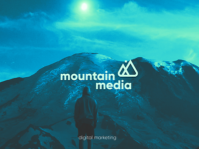 Mountain Media - Digital Marketing brand branding design graphicdesign logo marketing media minimal