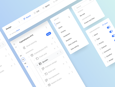 Part of Design System design design system dropdown header list popover sidebar switch ui