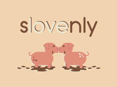 slovenly love illustration love pigs simple slovenly