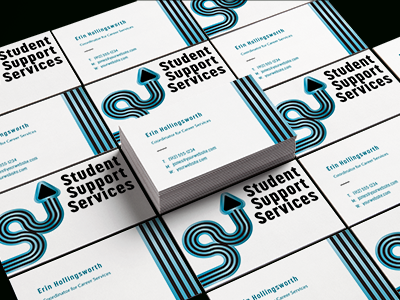 Student Support Services Business Card branding business card identity logo