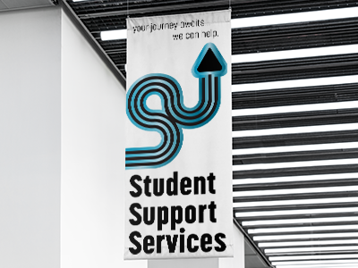 Student Support Services flag branding identity logo